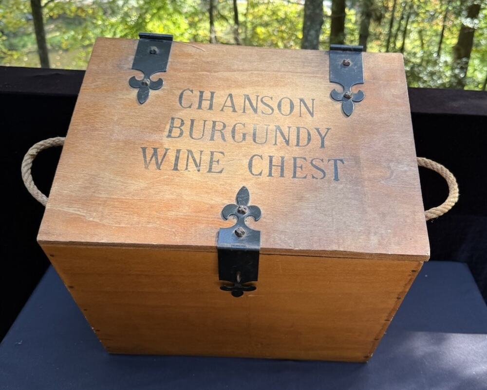 Chanson Burgundy Wooden Wine Chest French Wooden Wine Chest EUC!